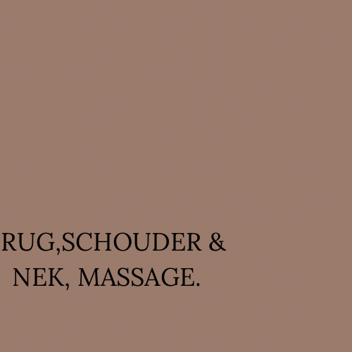 Rug, schouder en nek massage