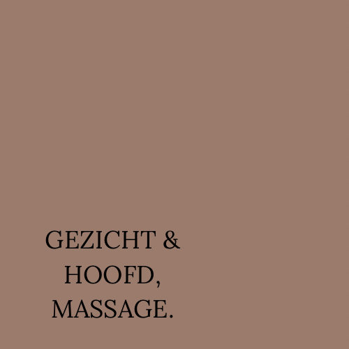 Gezicht, hoofdmassage en hals