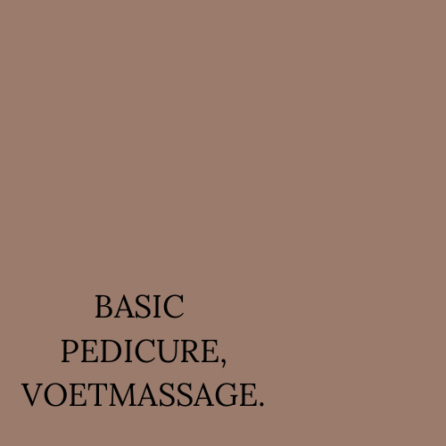 Basic pedicure behandeling met voetmassage